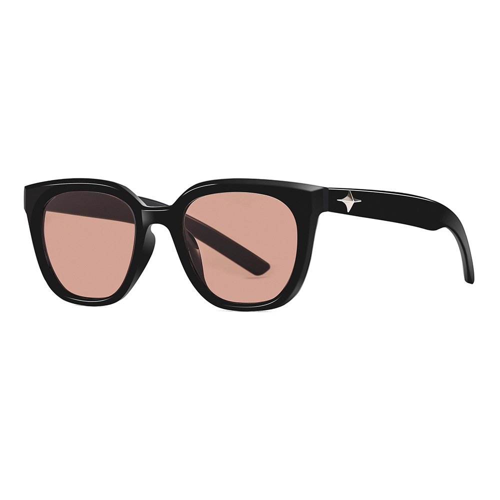 Retro Oversized Square Black Sunglasses for Women - Flattering for Big Faces, High-End Feel, UV Protection, Stylish Y2K Fashion Retro Oversized Square Black Sunglasses for Women - Flattering for Big Faces, High-End Feel, UV Protection, Stylish Y2K Fashion