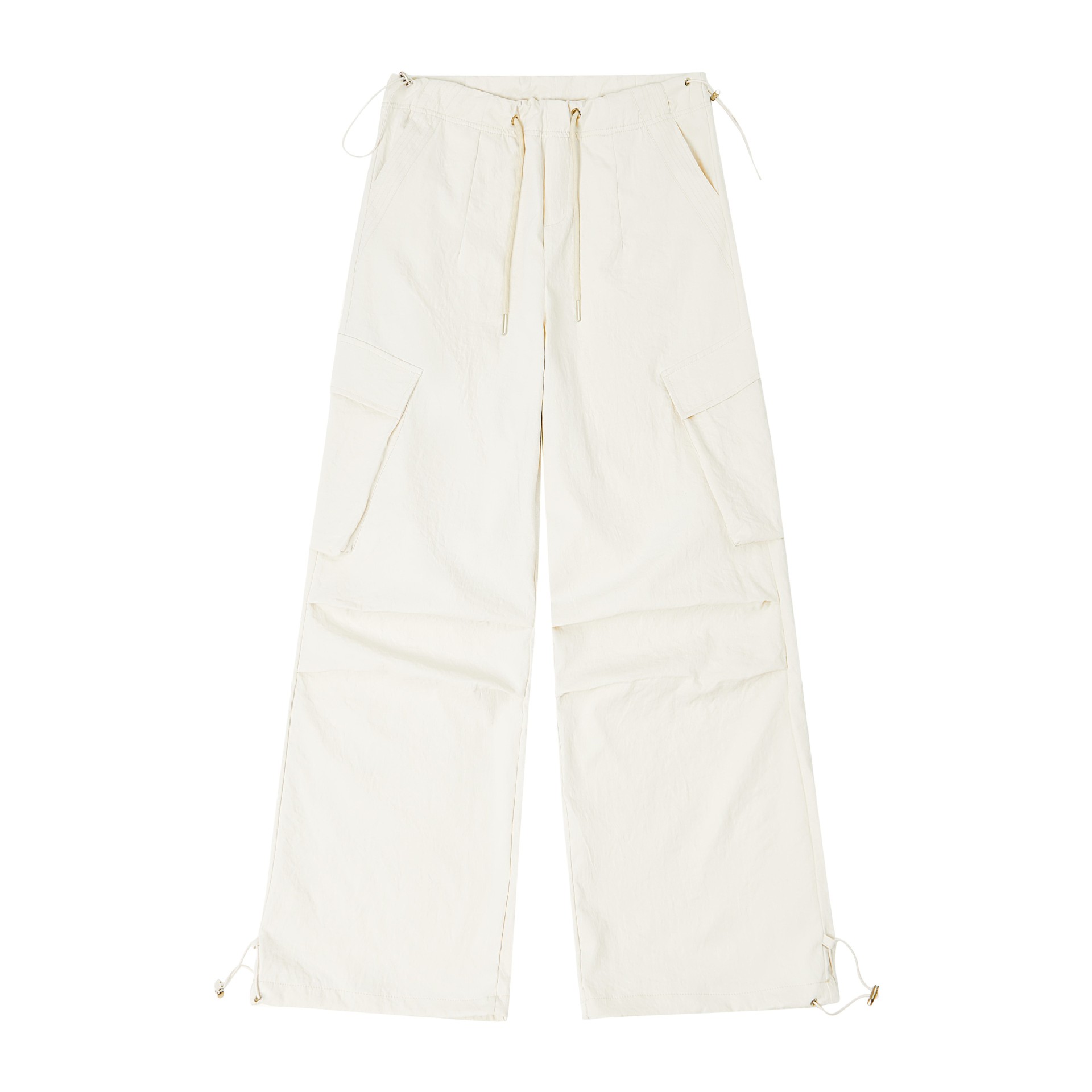 Retro Red Mesh Short Top for Spicy Girls + Beige Thin Cargo Long Pants - Casual Parachute Style Outfit Retro Red Mesh Short Top for Spicy Girls + Beige Thin Cargo Long Pants - Casual Parachute Style Outfit