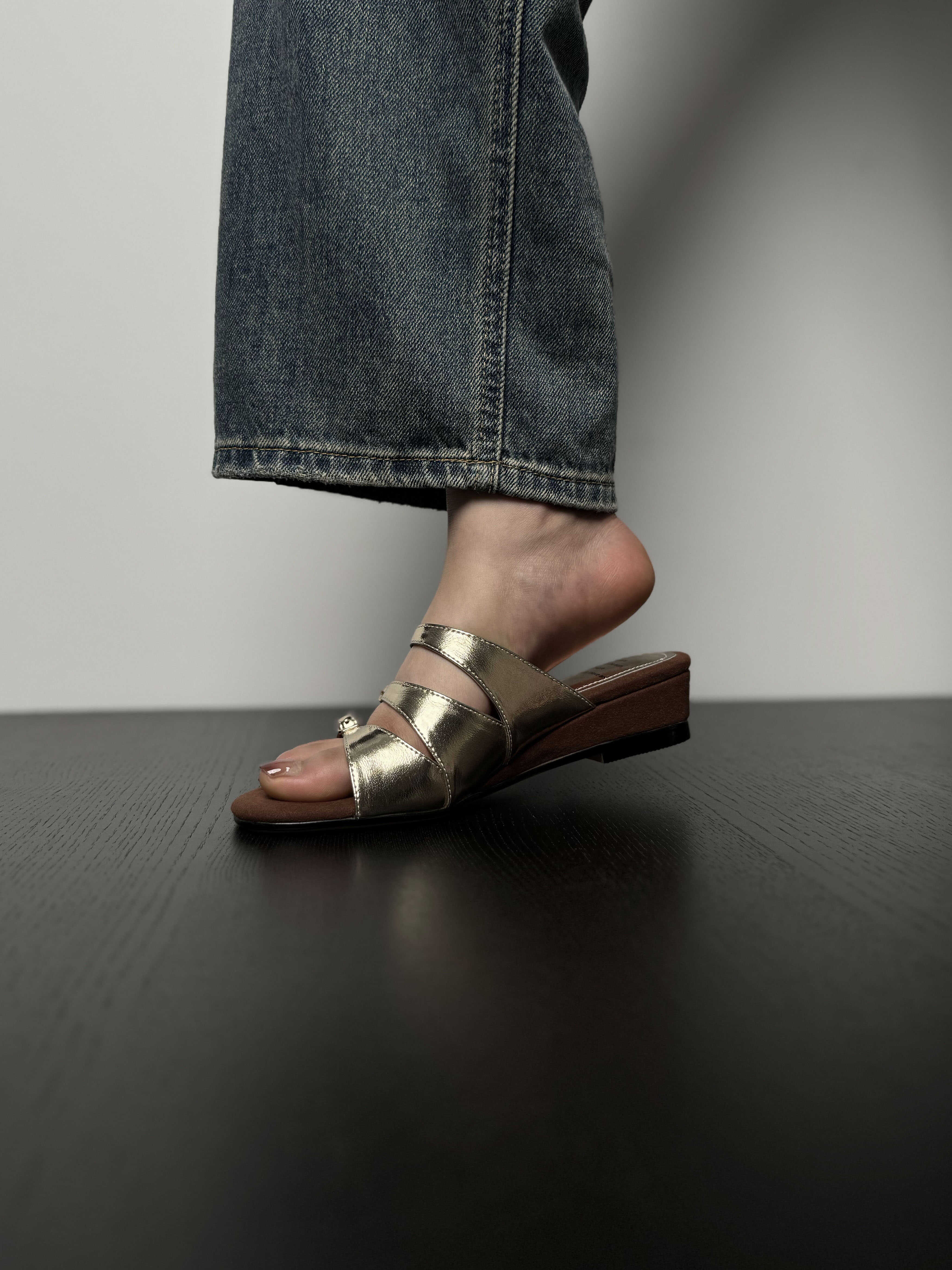 Retro Roman One-Strap Wedge Sandals for Women - Summer Niche Design Outdoor Slippers