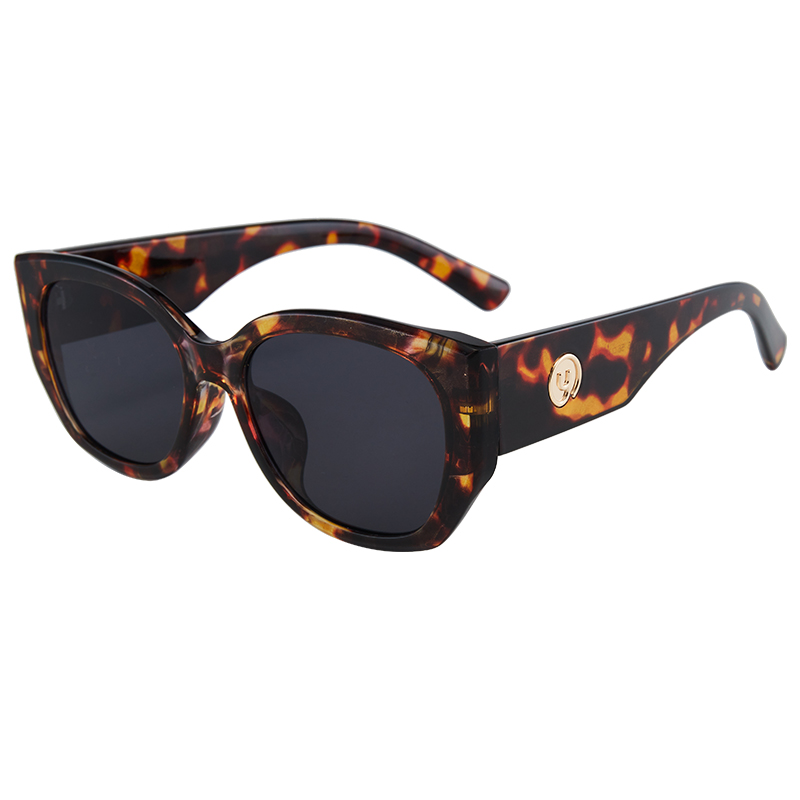 Retro Square Cat Eye Sunglasses for Women - 2025 High-End Slimming Design for Big Faces, Trendy European and American Style