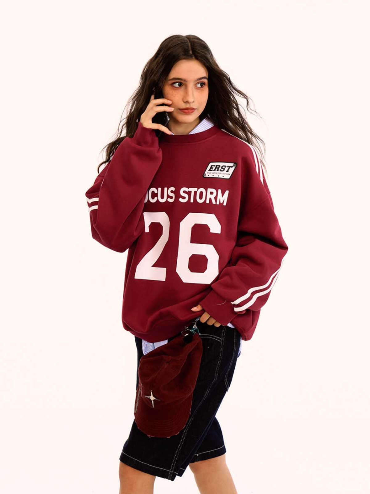 Retro Striped Sports Jersey Sweatshirt for Men and Women, Heavyweight Loose Fit Casual Jacket, Y2K Inspired Fashion Top Retro Striped Sports Jersey Sweatshirt for Men and Women, Heavyweight Loose Fit Casual Jacket, Y2K Inspired Fashion Top