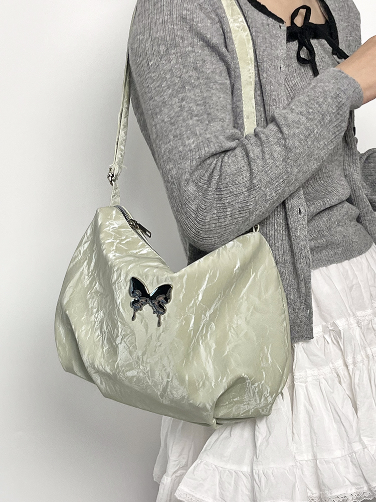 Retro Tote Bag for Women - Fresh Niche Design, Casual Commuting Shoulder Crossbody Bag, 2025 Fashion Trend