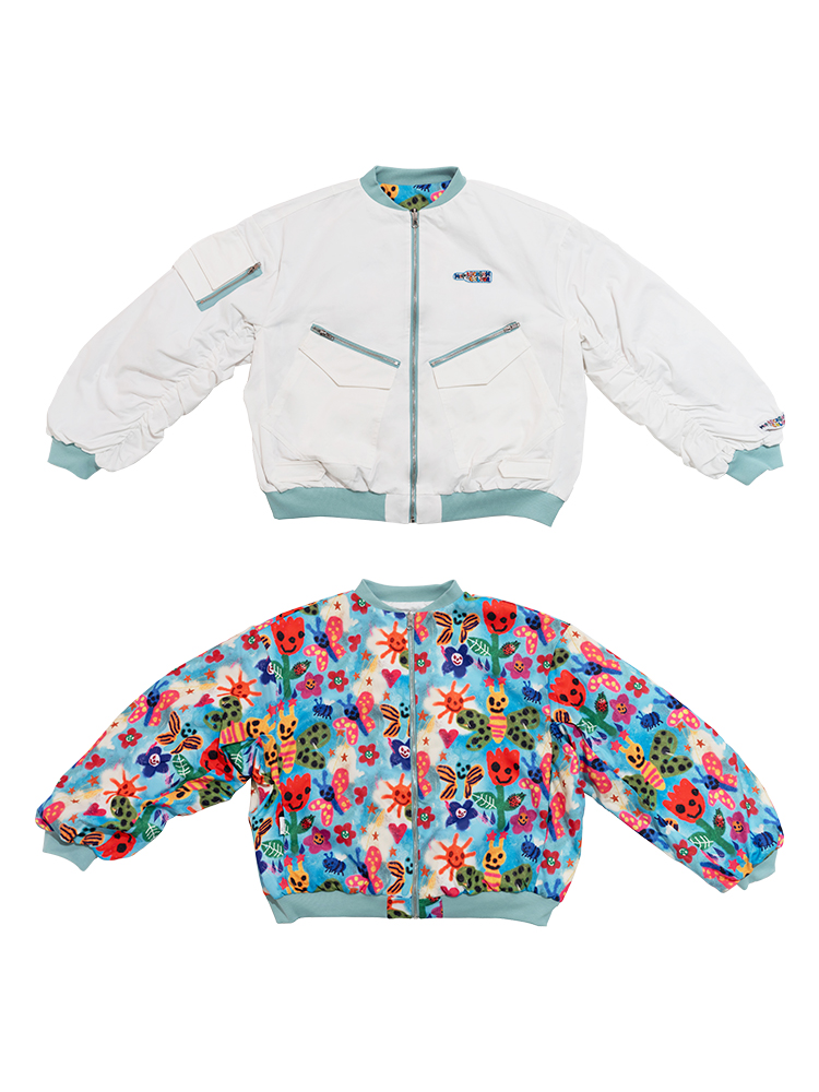 Reversible Graffiti Jacket | Short Coat | Artist Original | Trendy Streetwear | Urban Style | 90s Fashion Reversible Graffiti Jacket | Short Coat | Artist Original | Trendy Streetwear | Urban Style | 90s Fashion