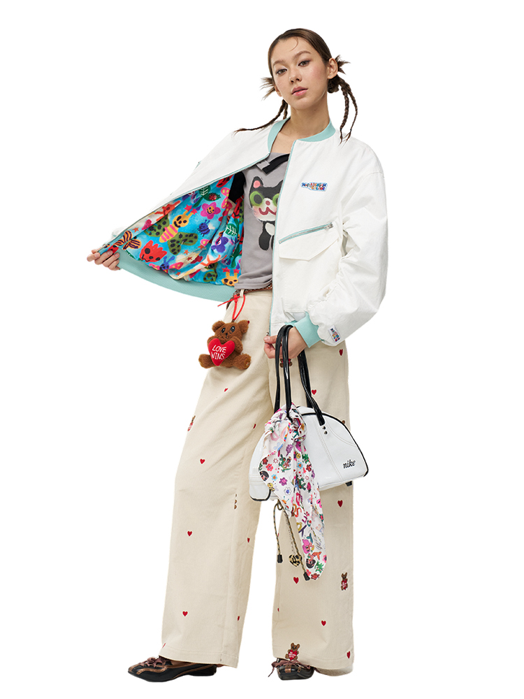 Reversible Graffiti Jacket | Short Coat | Artist Original | Trendy Streetwear | Urban Style | 90s Fashion