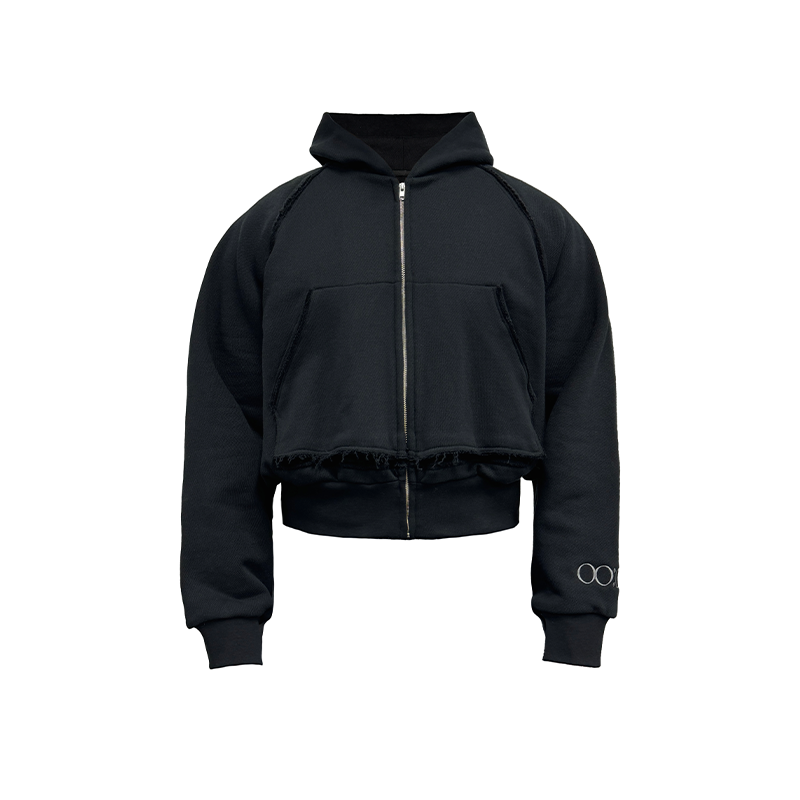 Ripped Seam Raglan Sweatshirt with Pineapple Pattern - Fitted Short Style, Trendy 90s Inspired Fashion Top for a Casual Look