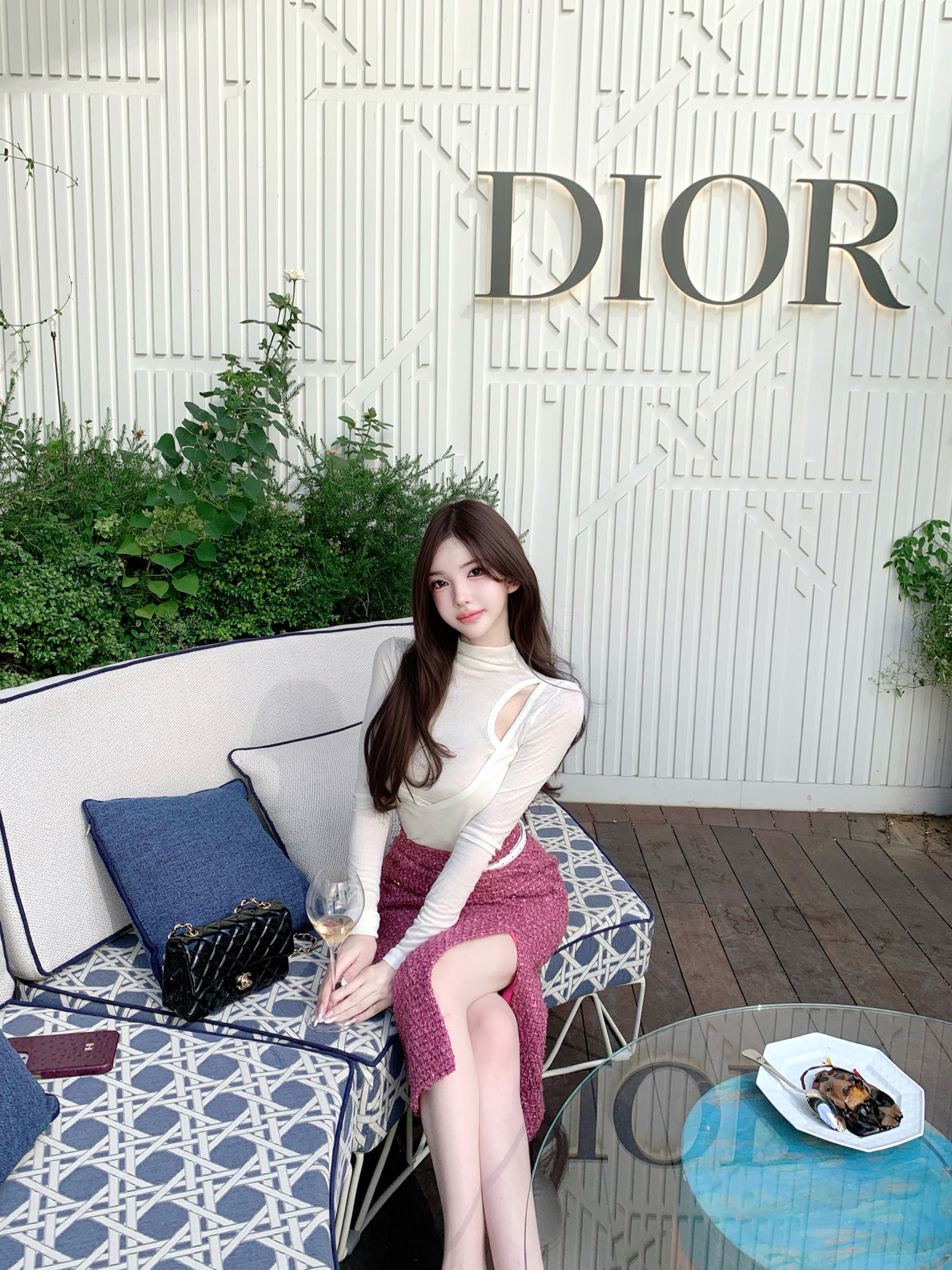 Rose Pink Coarse Tweed Split Hem Midi Skirt - Sweet Elegant Design for Holiday Style - Perfect for 90s and Y2K Fashion Trends Rose Pink Coarse Tweed Split Hem Midi Skirt - Sweet Elegant Design for Holiday Style - Perfect for 90s and Y2K Fashion Trends