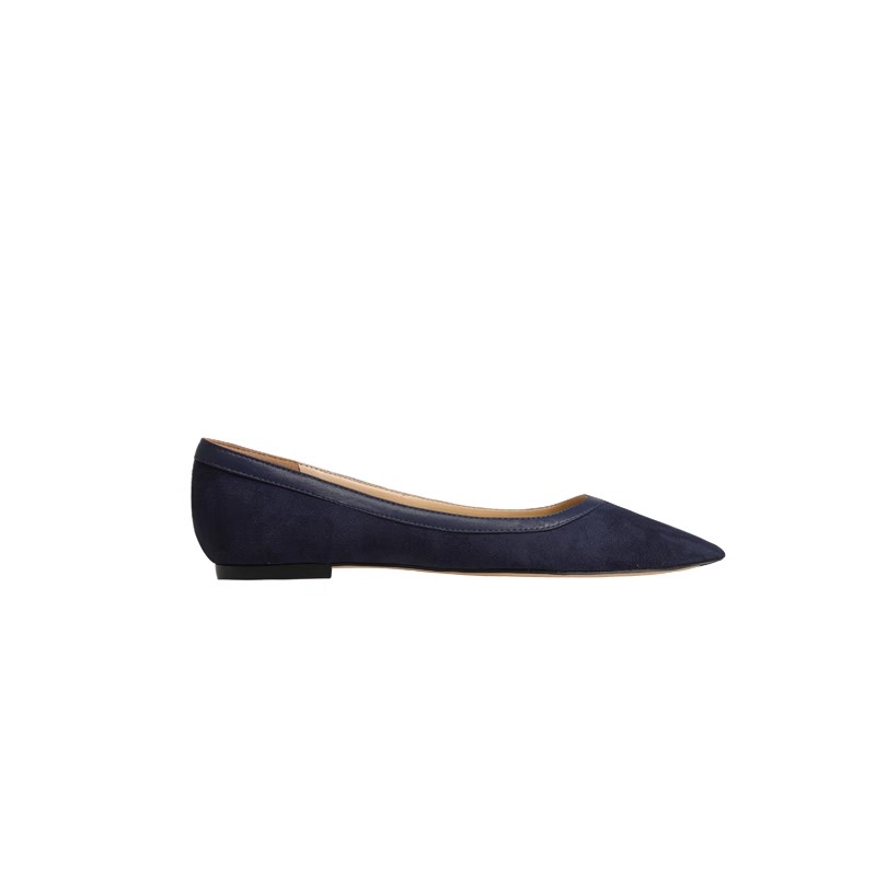 Royal Blue Suede Pointed Flat Shoes for Women - Elegant Temperament, Stylish Footwear, Perfect for 2025 Fashion Trends Royal Blue Suede Pointed Flat Shoes for Women - Elegant Temperament, Stylish Footwear, Perfect for 2025 Fashion Trends