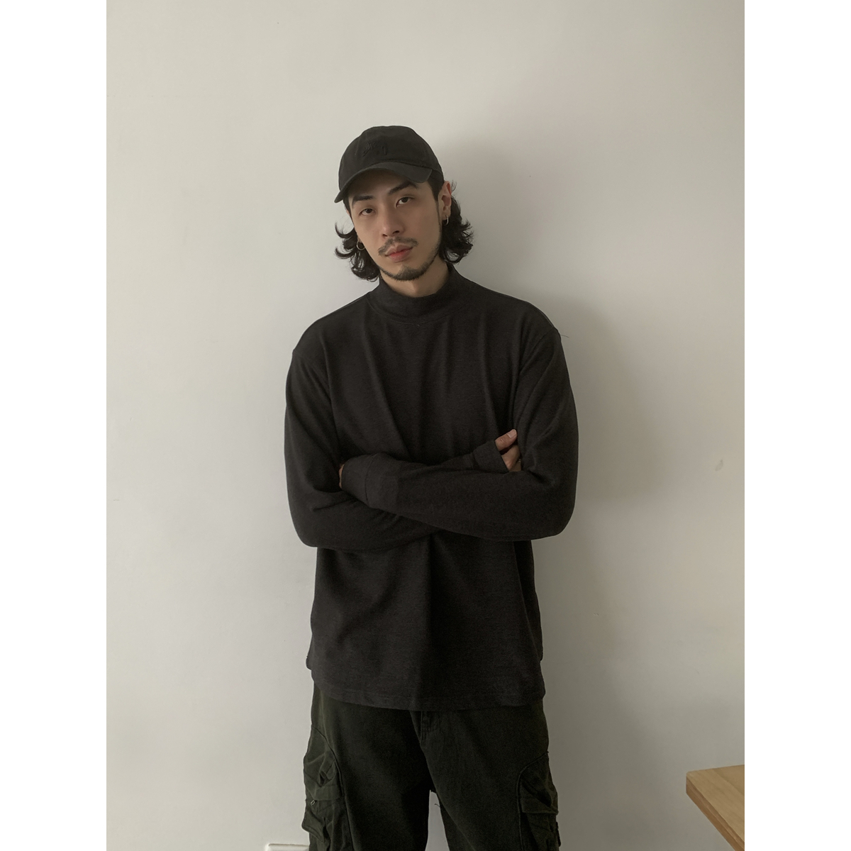 Self-Heating Velvet Half-High Neck Fitted Long Sleeve T-Shirt for Men and Women, Trendy Loose Warm Base Layer Top Self-Heating Velvet Half-High Neck Fitted Long Sleeve T-Shirt for Men and Women, Trendy Loose Warm Base Layer Top