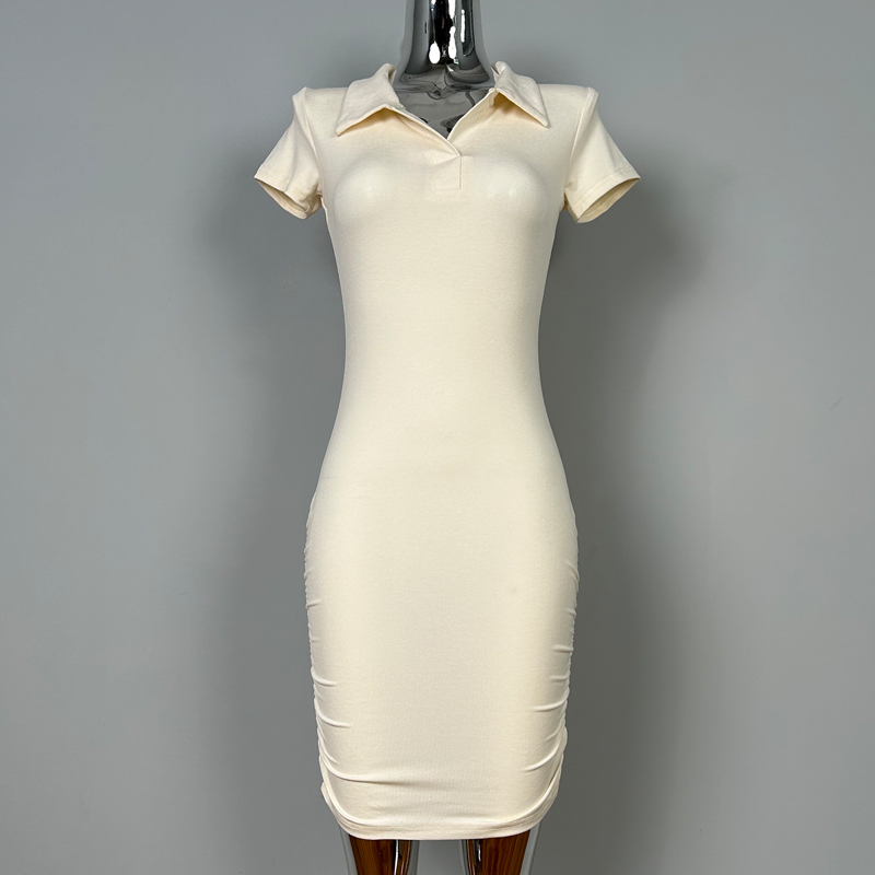 Sexy Blue Bodycon Mini Polo Dress for Women - Summer Korean Style Short-Sleeve Slimming Hot Girl Fashion Sexy Blue Bodycon Mini Polo Dress for Women - Summer Korean Style Short-Sleeve Slimming Hot Girl Fashion