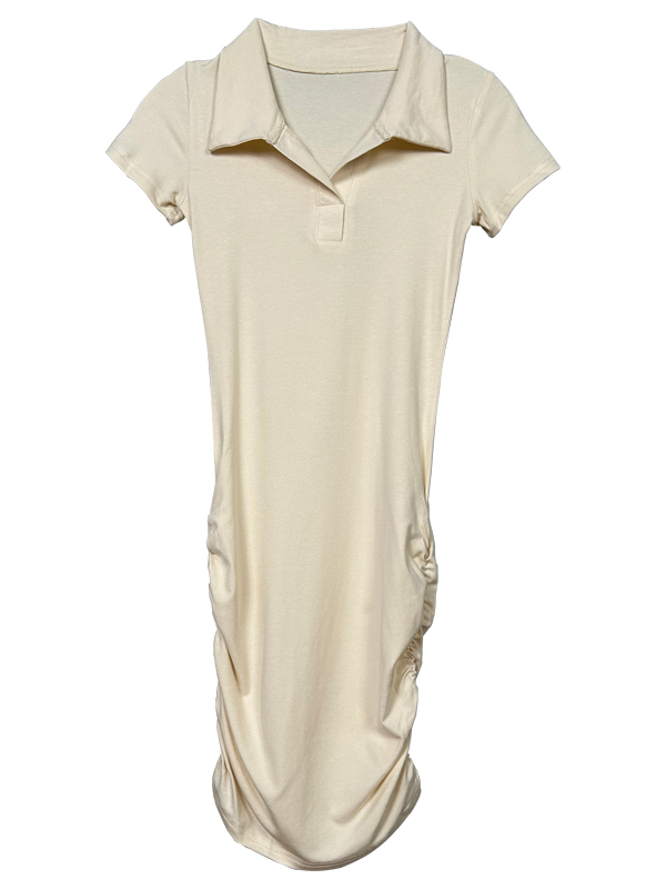 Sexy Blue Bodycon Mini Polo Dress for Women - Summer Korean Style Short-Sleeve Slimming Hot Girl Fashion Sexy Blue Bodycon Mini Polo Dress for Women - Summer Korean Style Short-Sleeve Slimming Hot Girl Fashion