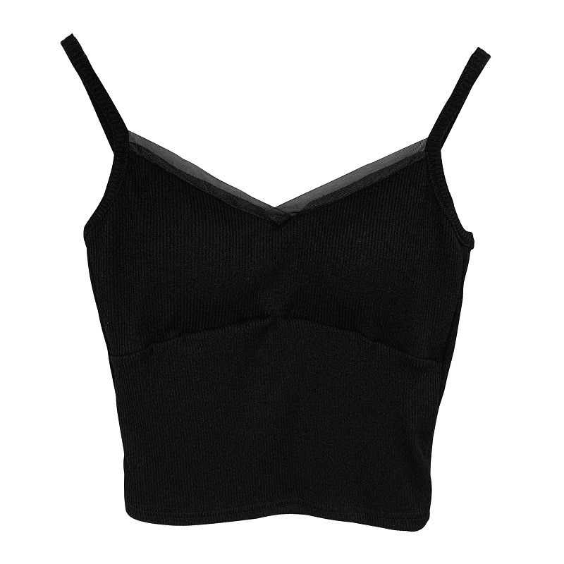 Sexy Body-Hugging Tank Top with Chest Pads for Women - Korean Style, New Arrival, Perfect for Y2K & 90s Fashion Sexy Body-Hugging Tank Top with Chest Pads for Women - Korean Style, New Arrival, Perfect for Y2K & 90s Fashion