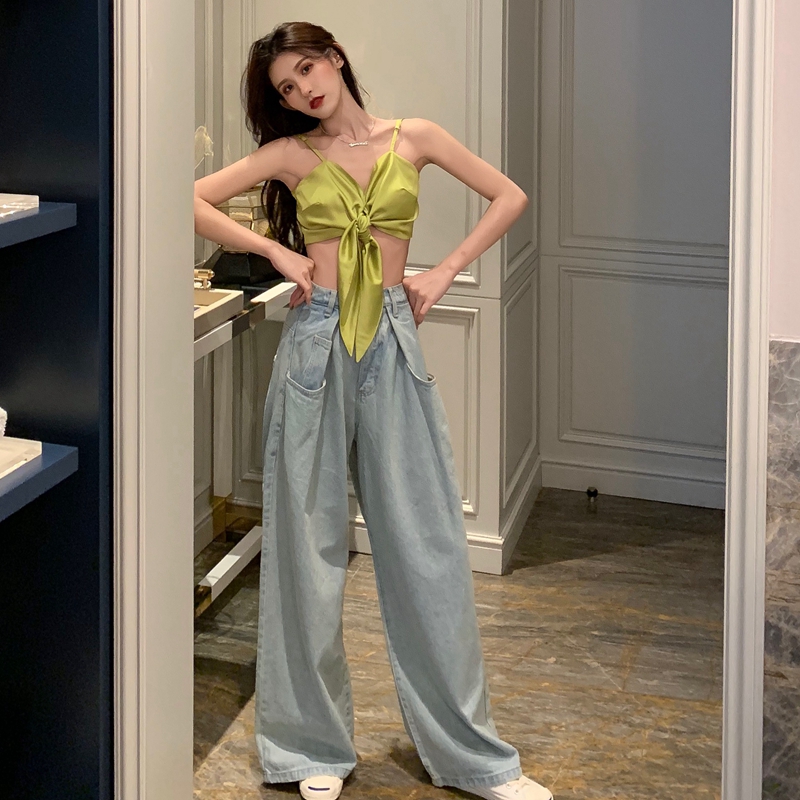 Sexy Camisole Dance Top with Bow Tie and Cutout Back Design for Women, Hong Kong Style, HyunA-Inspired, Bustier Look Sexy Camisole Dance Top with Bow Tie and Cutout Back Design for Women, Hong Kong Style, HyunA-Inspired, Bustier Look