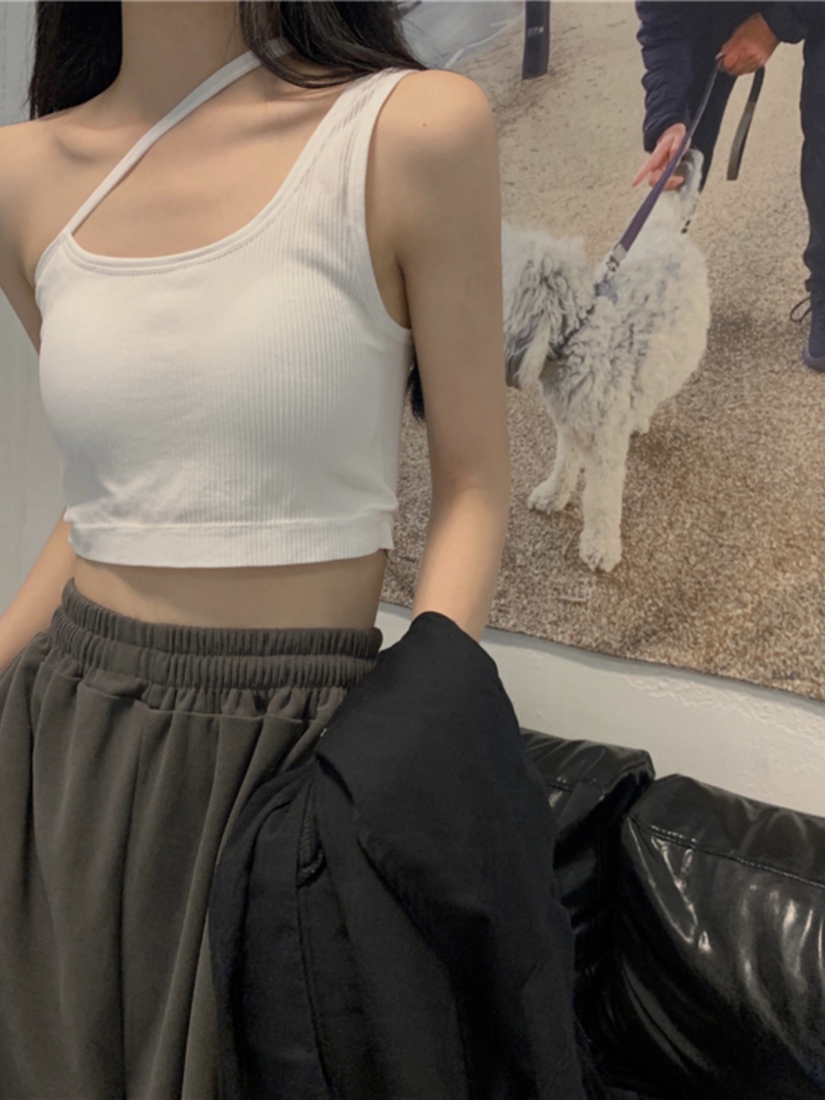 Sexy Camisole with Chest Pad for Jazz Dance - Short Outerwear Top, Perfect for Night Out and Y2K Style