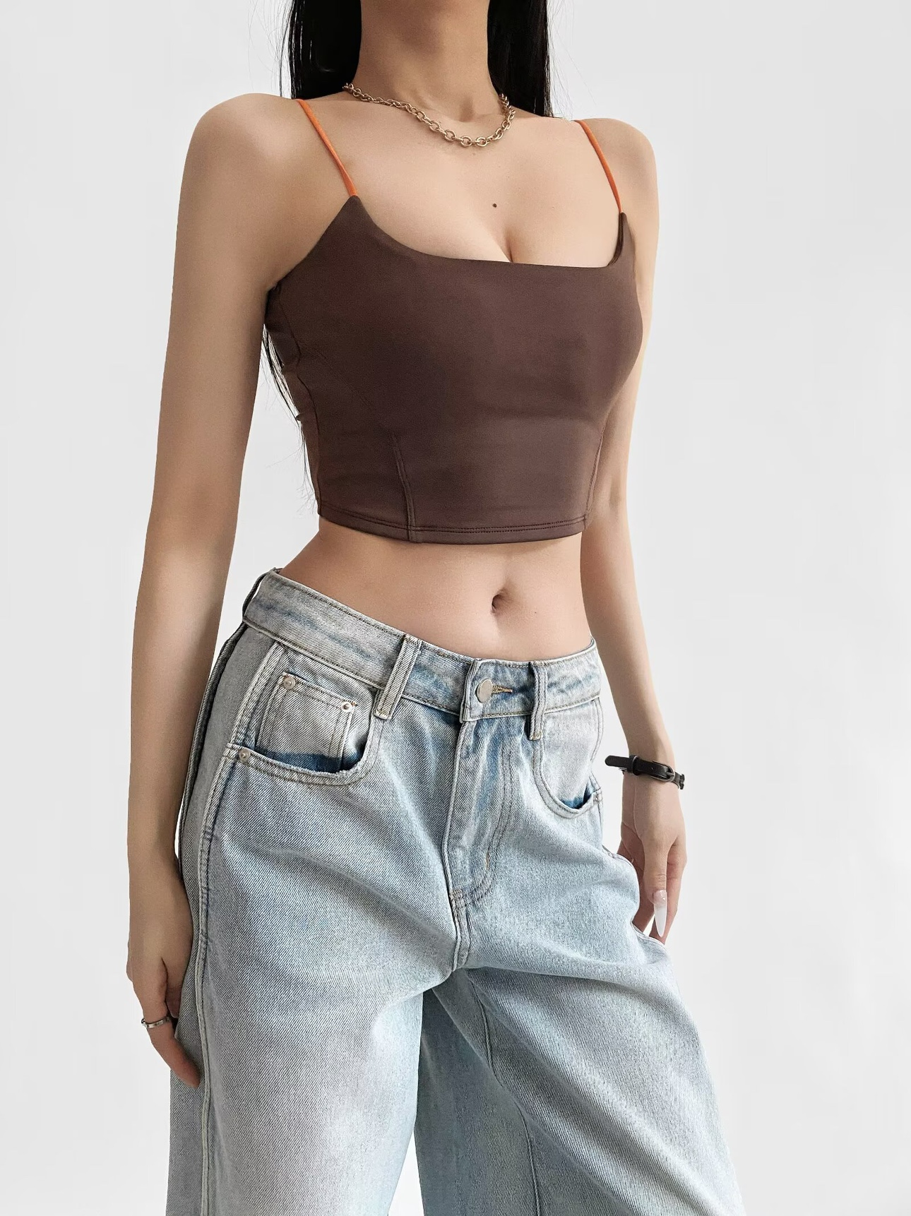 Sexy Color-Blocking Thin Strap Kpop Jazz Street Dance Tank Top - Beautiful Back Pilates Yoga Fitness Activewear Sexy Color-Blocking Thin Strap Kpop Jazz Street Dance Tank Top - Beautiful Back Pilates Yoga Fitness Activewear