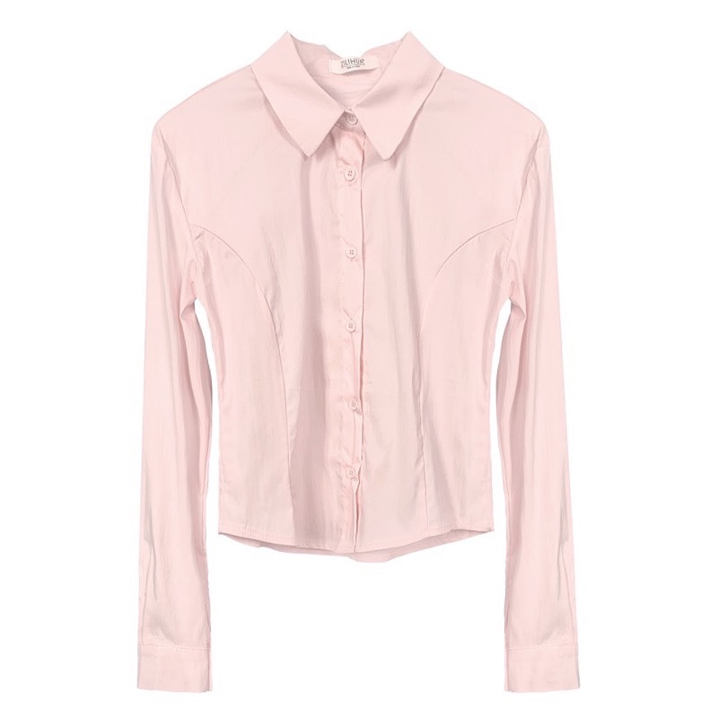 Sexy Figure-Flattering Long Sleeve Shirt for Women - Versatile Korean Style Top for Daily Wear Sexy Figure-Flattering Long Sleeve Shirt for Women - Versatile Korean Style Top for Daily Wear