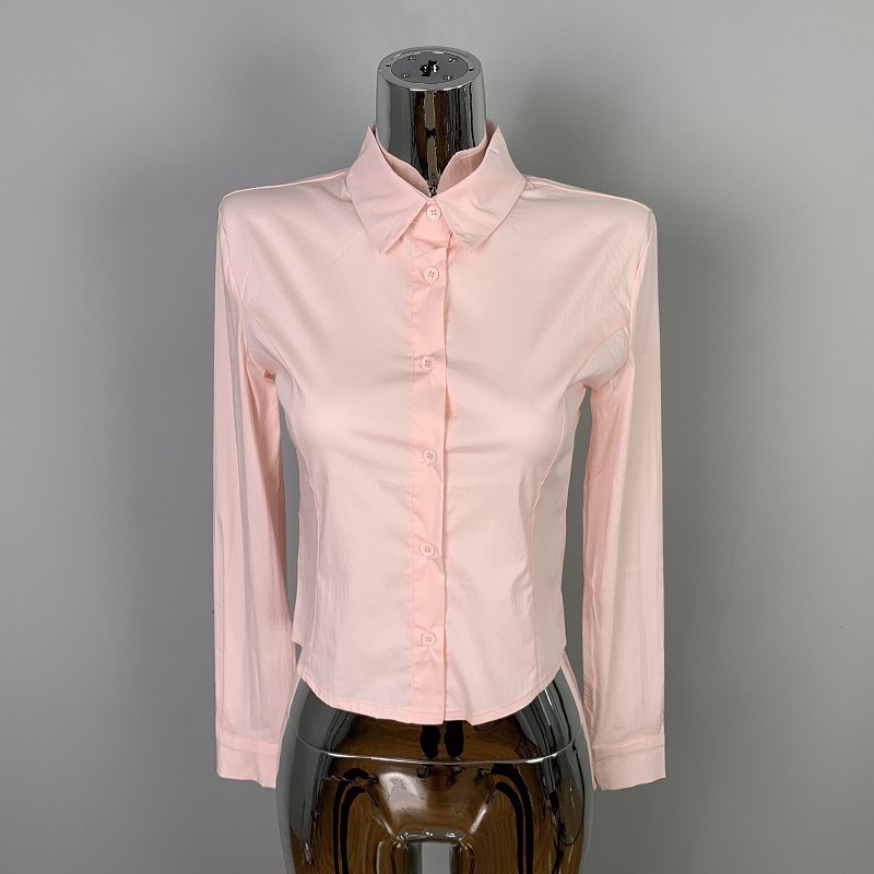 Sexy Figure-Flattering Long Sleeve Shirt for Women - Versatile Korean Style Top for Daily Wear Sexy Figure-Flattering Long Sleeve Shirt for Women - Versatile Korean Style Top for Daily Wear