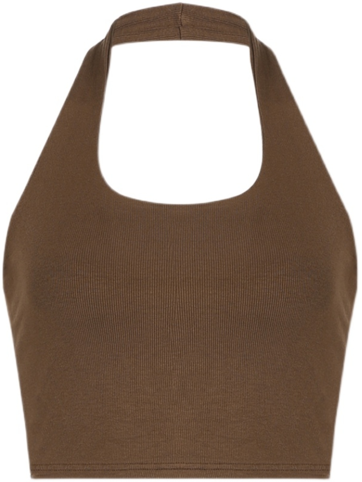 Sexy Halter U-Neck Tight-Knit Tank Top for Women - Backless Cropped Summer Style, European and American Street Fashion Trend Sexy Halter U-Neck Tight-Knit Tank Top for Women - Backless Cropped Summer Style, European and American Street Fashion Trend