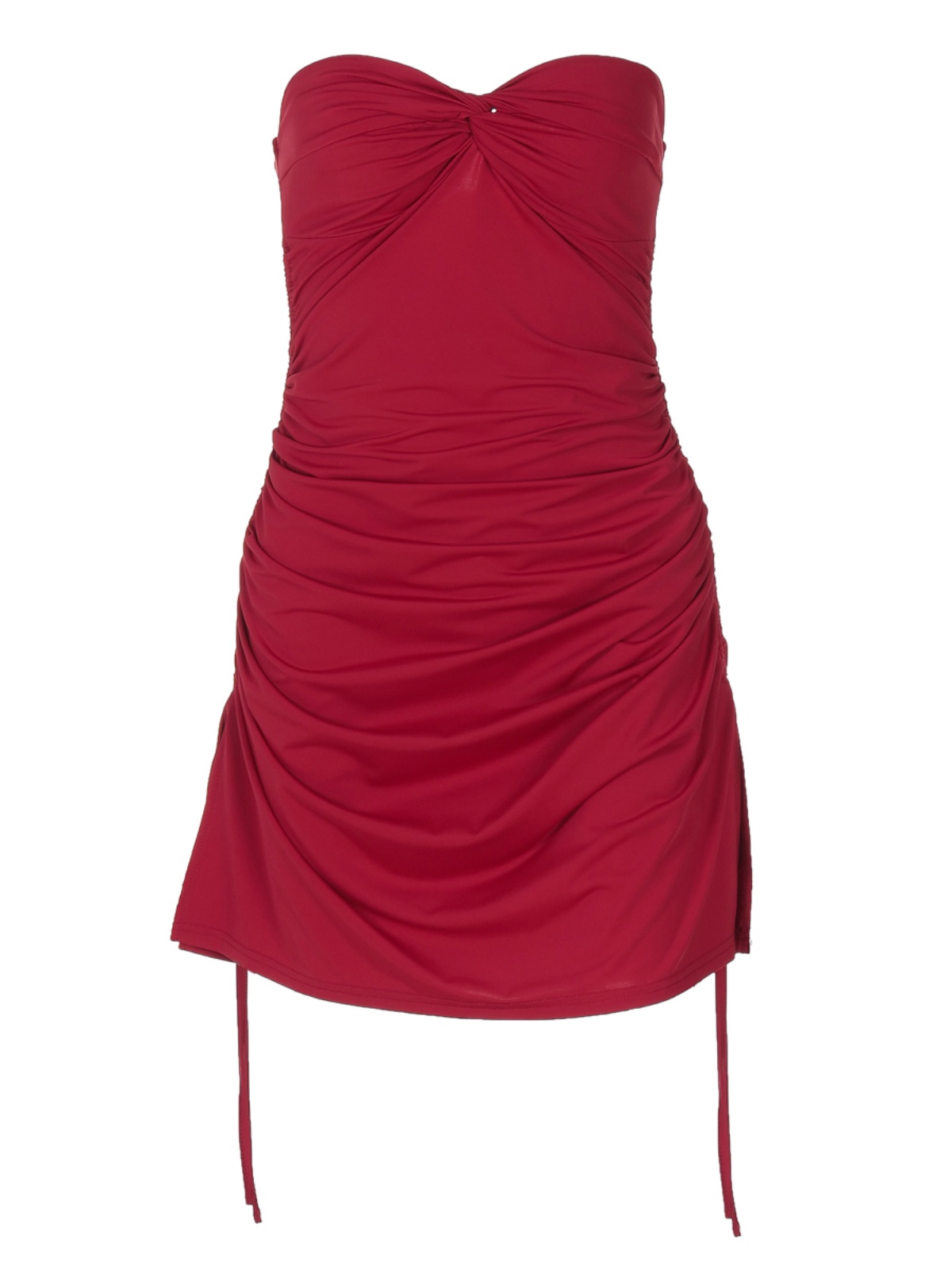 Sexy Off-the-Shoulder Strapless Dress for Women - European American Style with Side Drawstring, Pleated Waist, Slim Short Skirt Sexy Off-the-Shoulder Strapless Dress for Women - European American Style with Side Drawstring, Pleated Waist, Slim Short Skirt