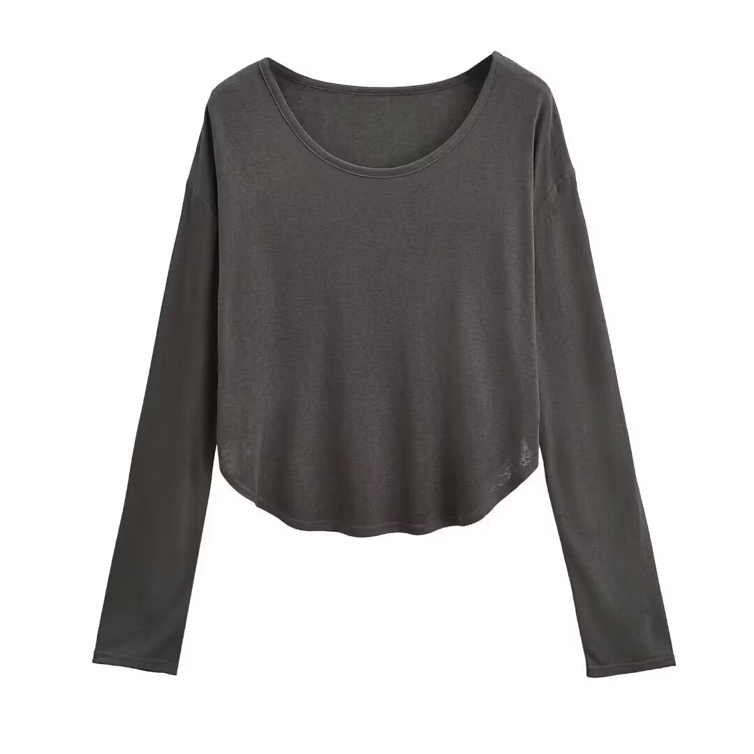 Sheer Long Sleeve Kpop Jazz Cover-Up T-Shirt for Women - Loose Fit Sun Protection Layer Top for Yoga & Casual Wear Sheer Long Sleeve Kpop Jazz Cover-Up T-Shirt for Women - Loose Fit Sun Protection Layer Top for Yoga & Casual Wear