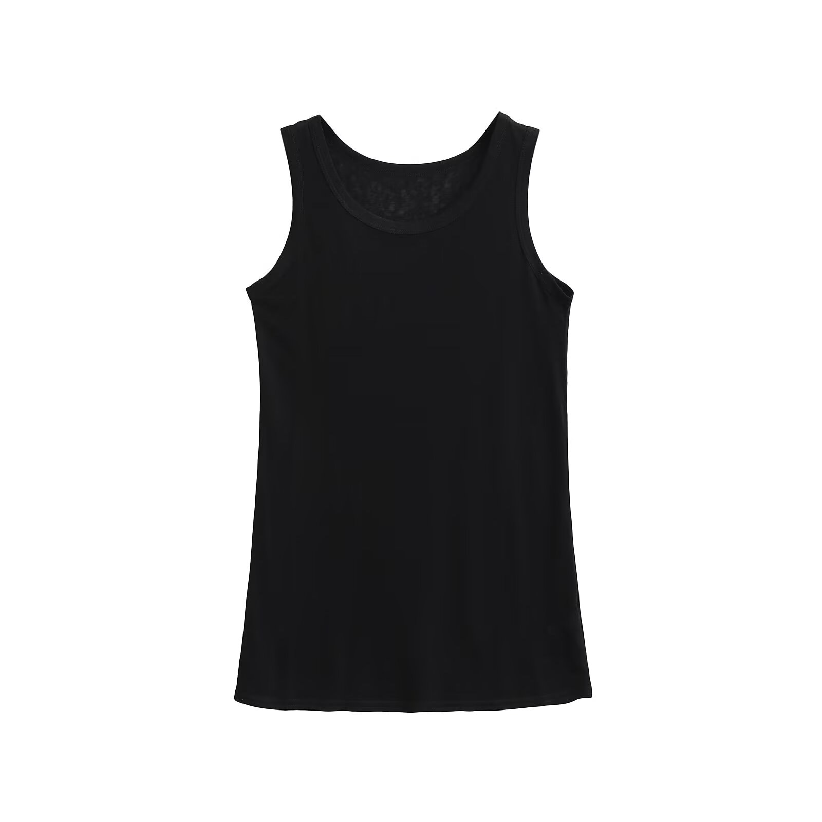 Sheer Slim-Fit U-Neck Camisole T-Shirt for Kpop Jazz Street Dance - Versatile White Basic Top Sheer Slim-Fit U-Neck Camisole T-Shirt for Kpop Jazz Street Dance - Versatile White Basic Top