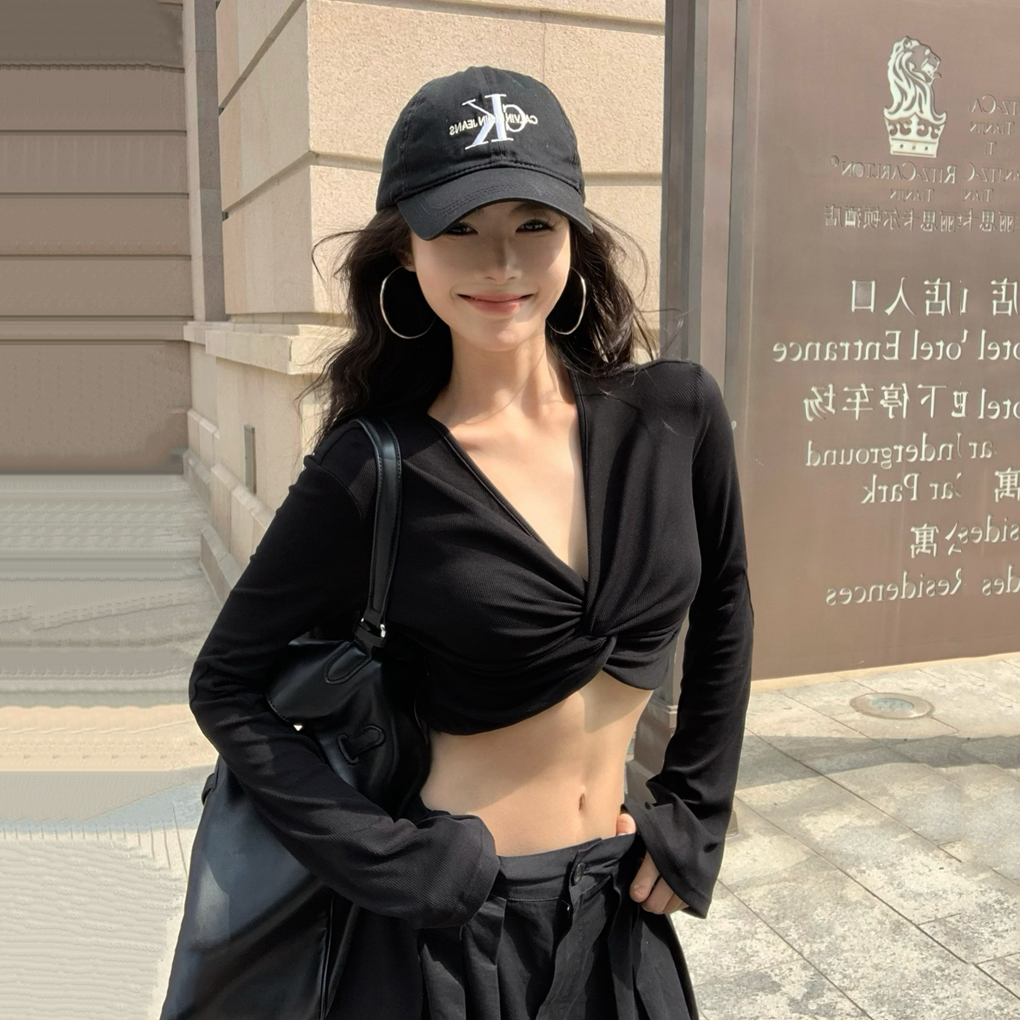 Short Jazz Dance K-Pop Top for Women - Y2K Spicy Girl Group Performance Style, Perfect for Spring and Autumn