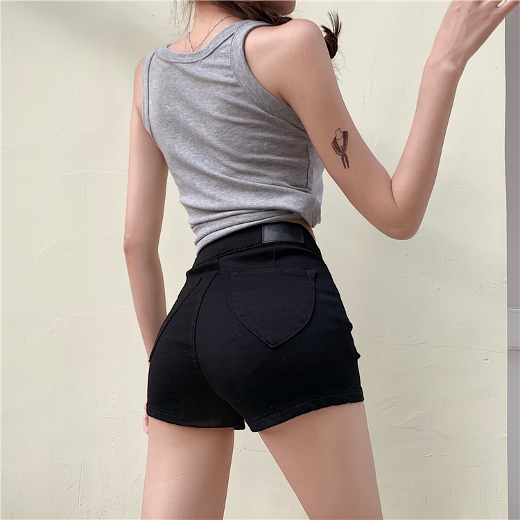 Slim-Fit High-Waisted Denim Jazz Pants Shorts for Women, Flattering Elastic Design, Sexy Dancewear for Hot Summer Nights Slim-Fit High-Waisted Denim Jazz Pants Shorts for Women, Flattering Elastic Design, Sexy Dancewear for Hot Summer Nights