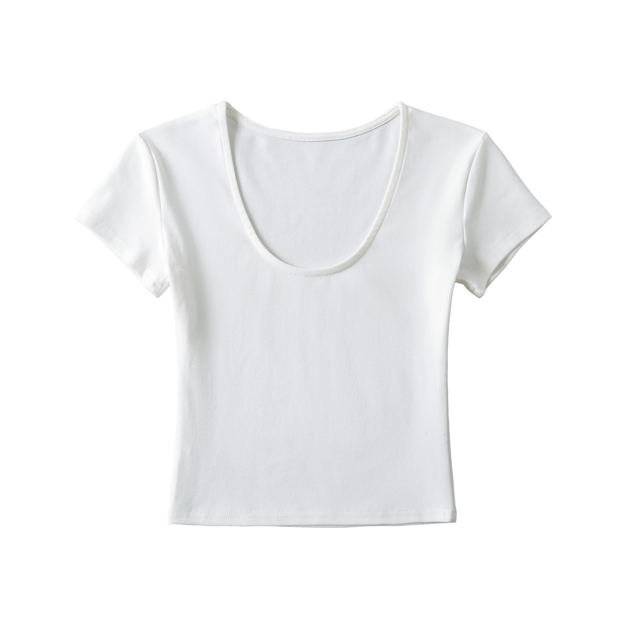 Slim-Fit Jazz Street Dance T-Shirt for Women, Summer Low-Neck Short Sleeve Top, Sexy High-Waist Style, Trendy Summer Fashion.