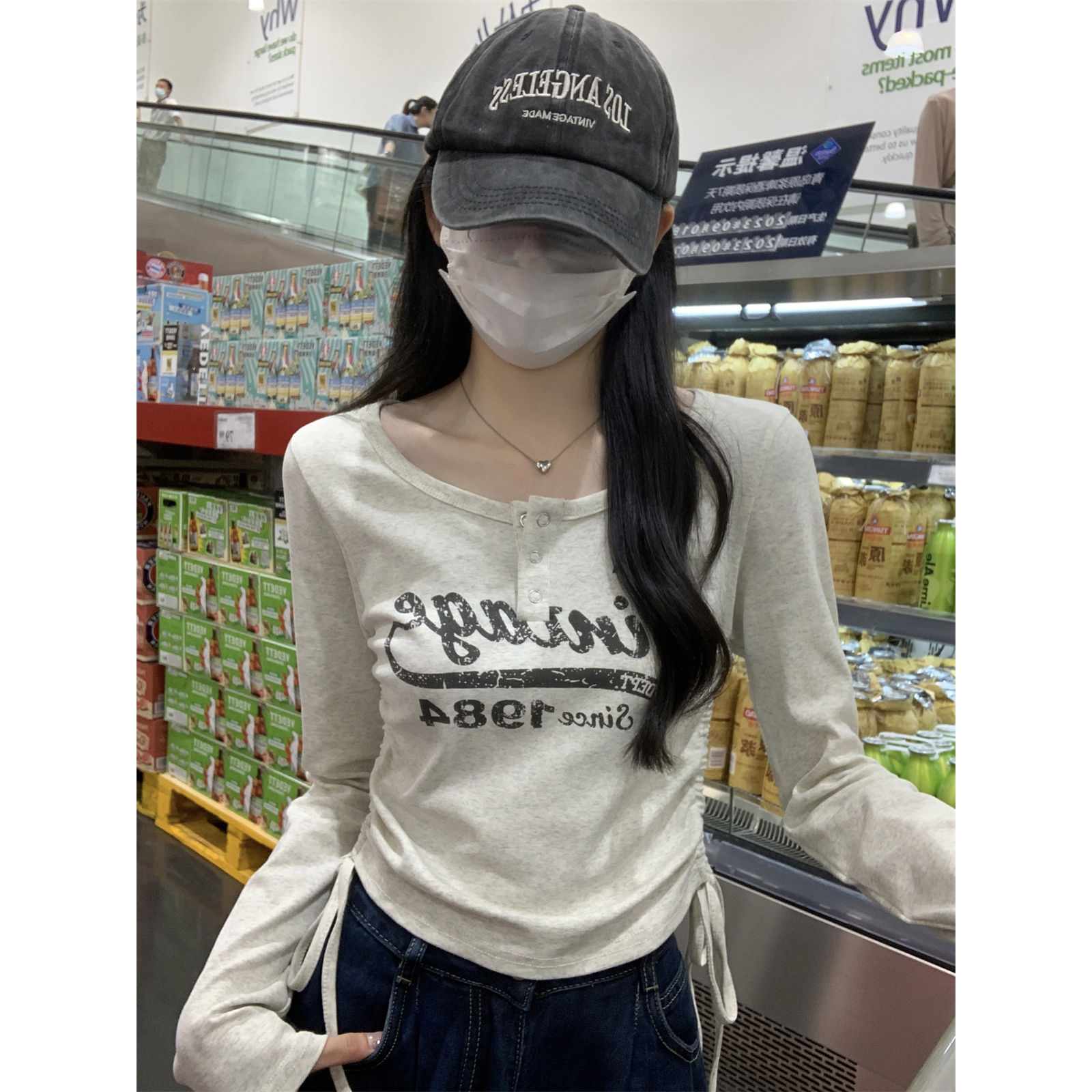 Slim Fit Long-Sleeve T-Shirt for Women, Short Style, Jazz Dance K-Pop Top, Perfect for Girl Group Music Festival Outfits Slim Fit Long-Sleeve T-Shirt for Women, Short Style, Jazz Dance K-Pop Top, Perfect for Girl Group Music Festival Outfits