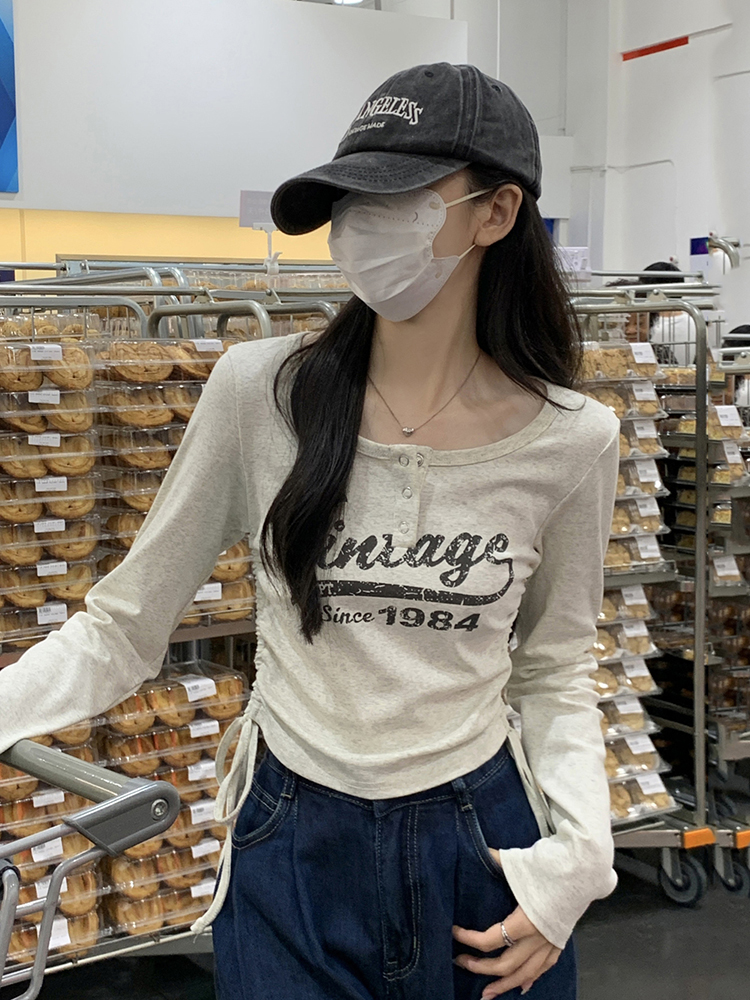 Slim Fit Long-Sleeve T-Shirt for Women, Short Style, Jazz Dance K-Pop Top, Perfect for Girl Group Music Festival Outfits Slim Fit Long-Sleeve T-Shirt for Women, Short Style, Jazz Dance K-Pop Top, Perfect for Girl Group Music Festival Outfits