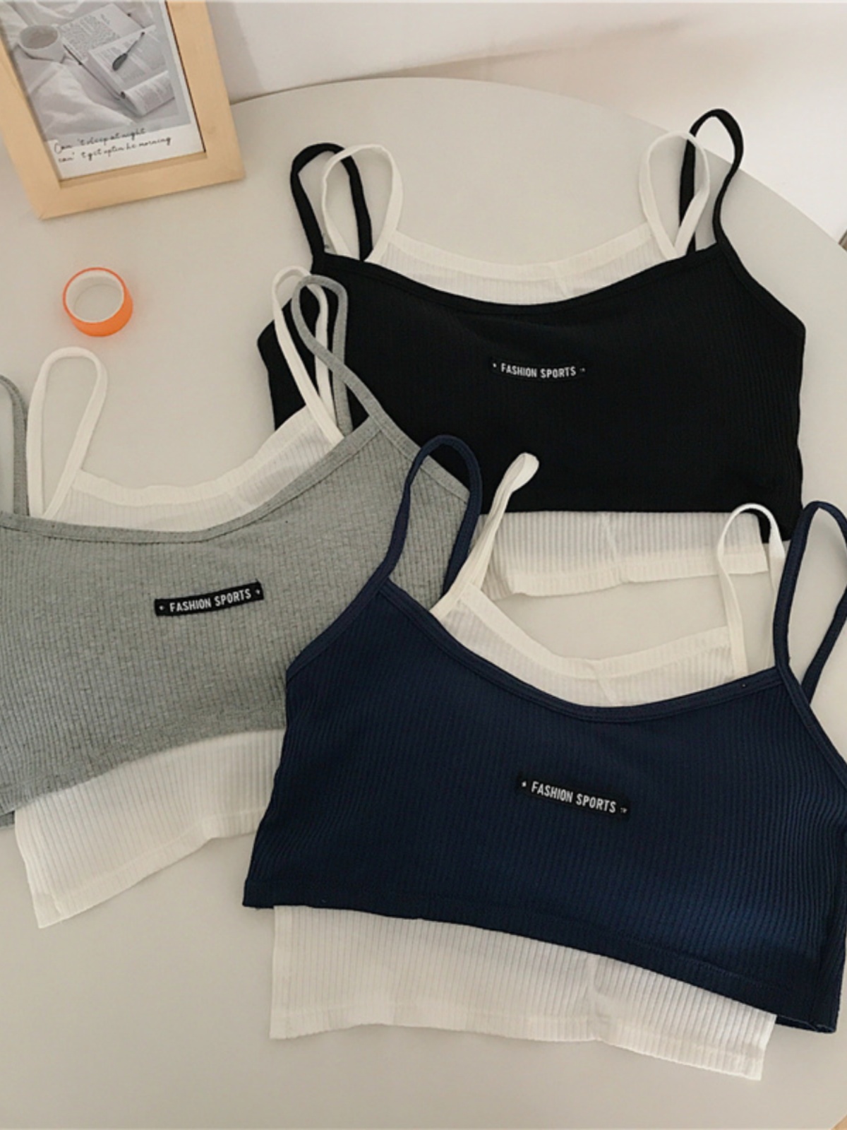 Slimming Layered Tank Top for Women - Sexy Jazz Dance Outfit, Fitness Camisole, Stylish Practice Wear for Dance and Fitness.