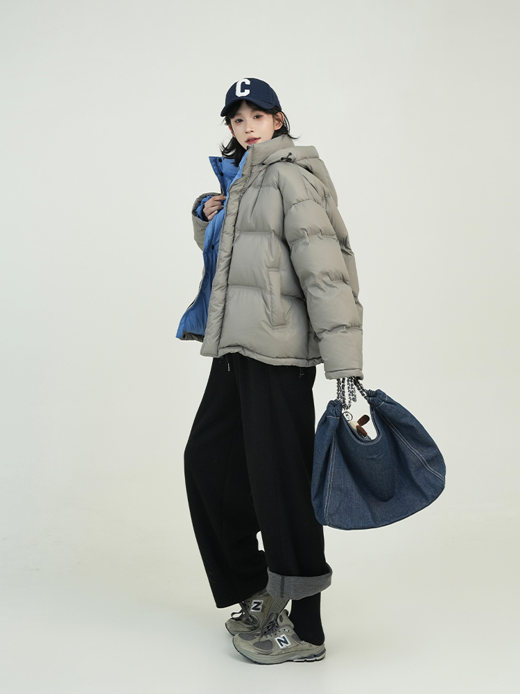 Solid Color High Waist Drawstring Wide-Leg Casual Pants for Women - Thick Autumn Winter Korean Style Slimming Trousers Solid Color High Waist Drawstring Wide-Leg Casual Pants for Women - Thick Autumn Winter Korean Style Slimming Trousers