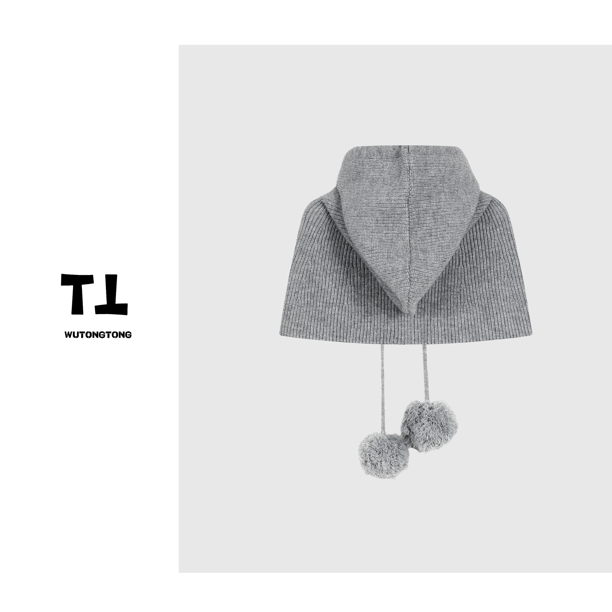 Solid Color Hooded Knitted Shawl Cape Scarf for Women - Korean Style Warm Autumn Winter Fashion Accessory Solid Color Hooded Knitted Shawl Cape Scarf for Women - Korean Style Warm Autumn Winter Fashion Accessory