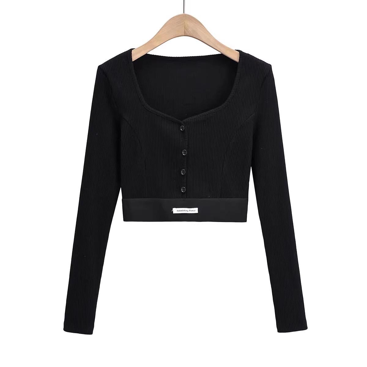 Spicy Girl Dance Top - Women's Kpop Chic Jazz Dance Tight Top for Early Autumn - Sweet & Stylish 90s Inspired Fashion