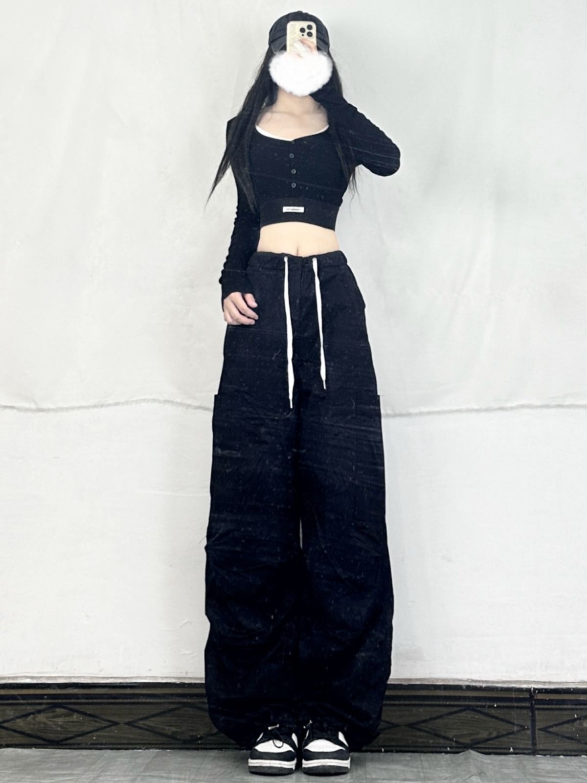 Spicy Girl Dance Top - Women's Kpop Chic Jazz Dance Tight Top for Early Autumn - Sweet & Stylish 90s Inspired Fashion