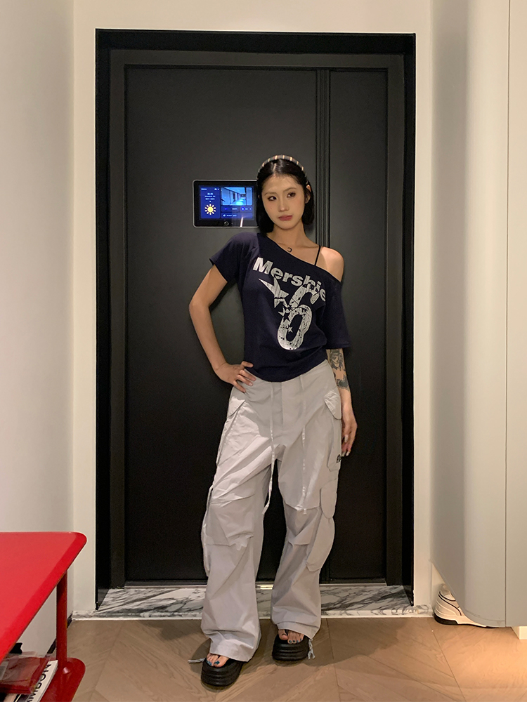 Spring 2025 Multi-Pocket Wide-Leg Work Pants for Men and Women - Loose Casual Straight Fit American Style Spring 2025 Multi-Pocket Wide-Leg Work Pants for Men and Women - Loose Casual Straight Fit American Style