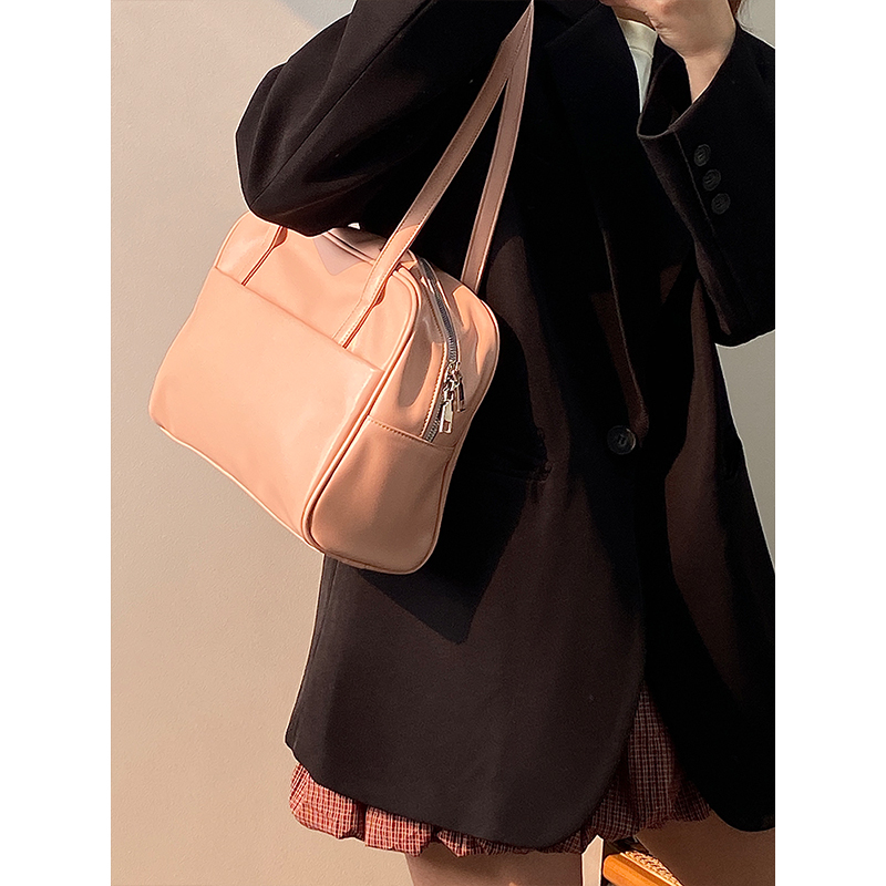 Spring/Summer Pastel Color Women's Large Capacity Shoulder Tote Bag - Niche Design for 2025