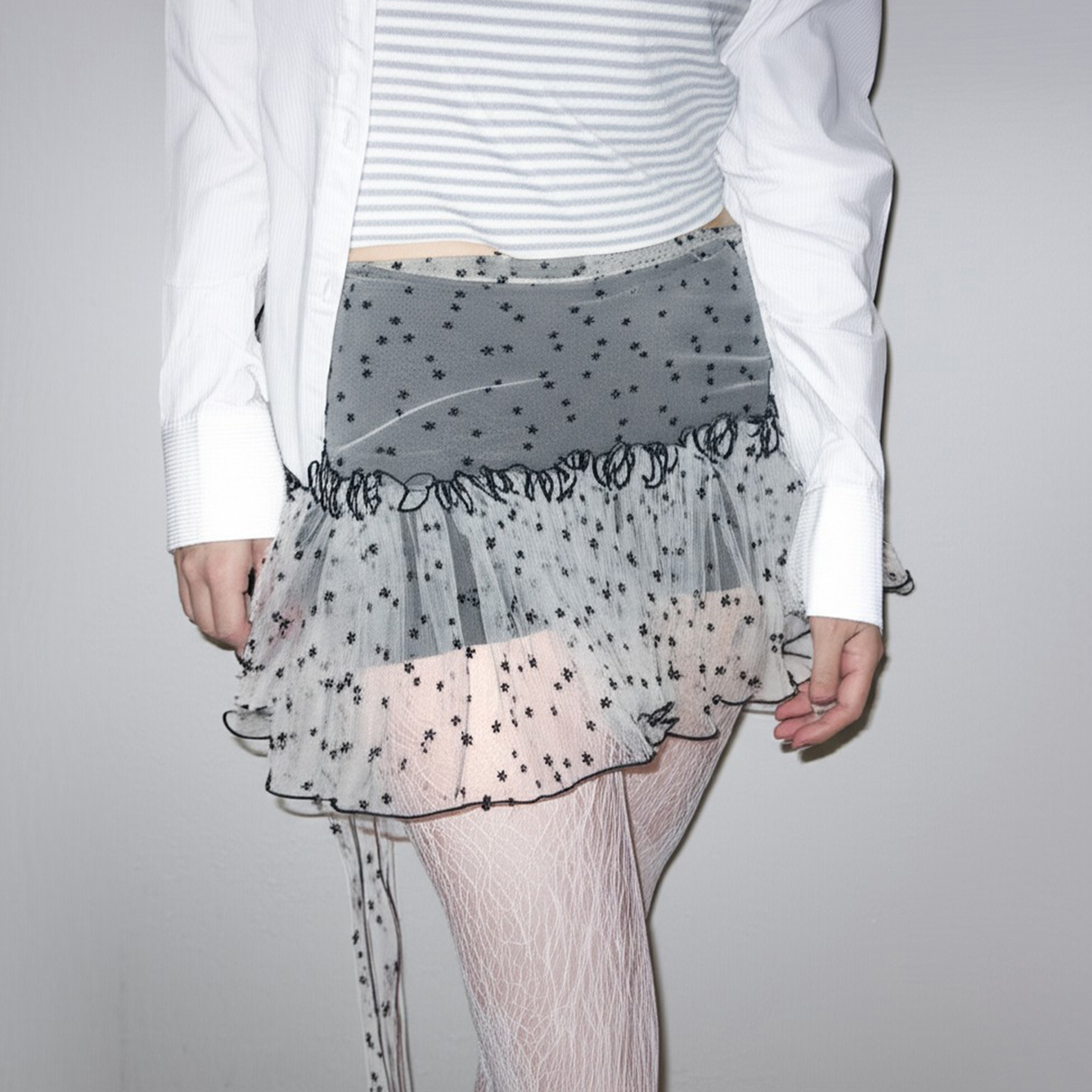 Starry Dreamy Sheer Lace Mini Skirt for Hot Girls - 90s Inspired Millennium Style Fashion Starry Dreamy Sheer Lace Mini Skirt for Hot Girls - 90s Inspired Millennium Style Fashion