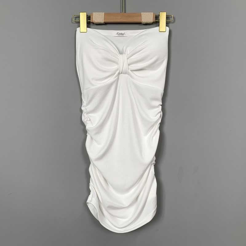 Strapless Summer Mini Dress for Nightclub, Chest-Revealing Tight Fit, Bodycon Style Hugging Hips, Perfect for Hot Girls Strapless Summer Mini Dress for Nightclub, Chest-Revealing Tight Fit, Bodycon Style Hugging Hips, Perfect for Hot Girls