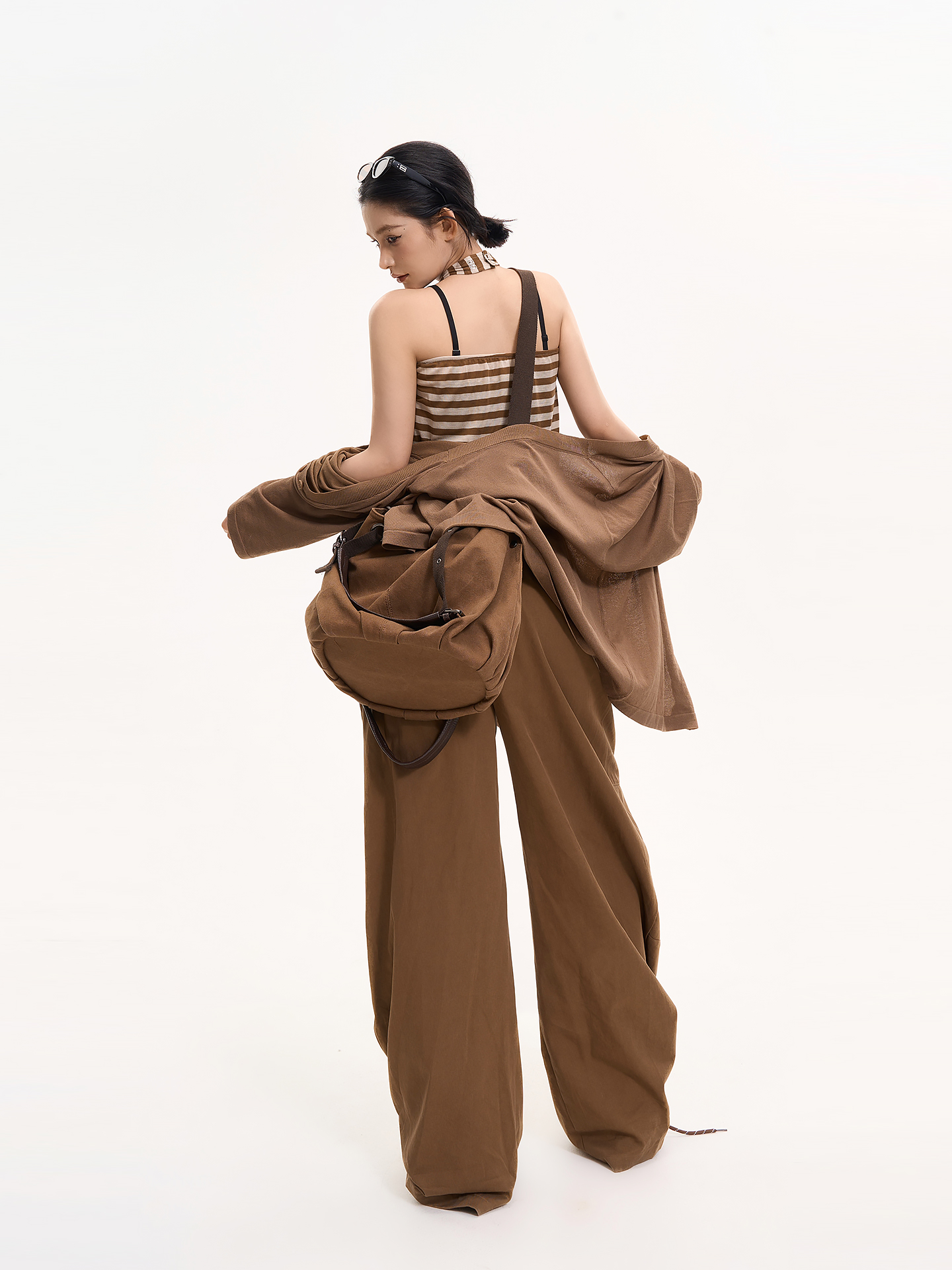 Striped Halter Sleeveless Off-Shoulder Tank Top for Women - Summer Casual Slimming Versatile Korean Style Fashion Striped Halter Sleeveless Off-Shoulder Tank Top for Women - Summer Casual Slimming Versatile Korean Style Fashion