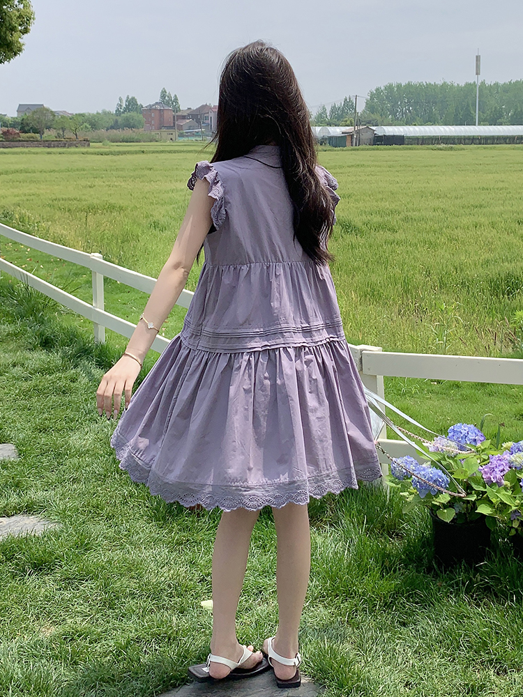 Stunning Purple Summer Dress 2025 - Short Sleeve Girl Doll Dress with Unique Design, Perfect for Y2K and Trendy Styles Stunning Purple Summer Dress 2025 - Short Sleeve Girl Doll Dress with Unique Design, Perfect for Y2K and Trendy Styles