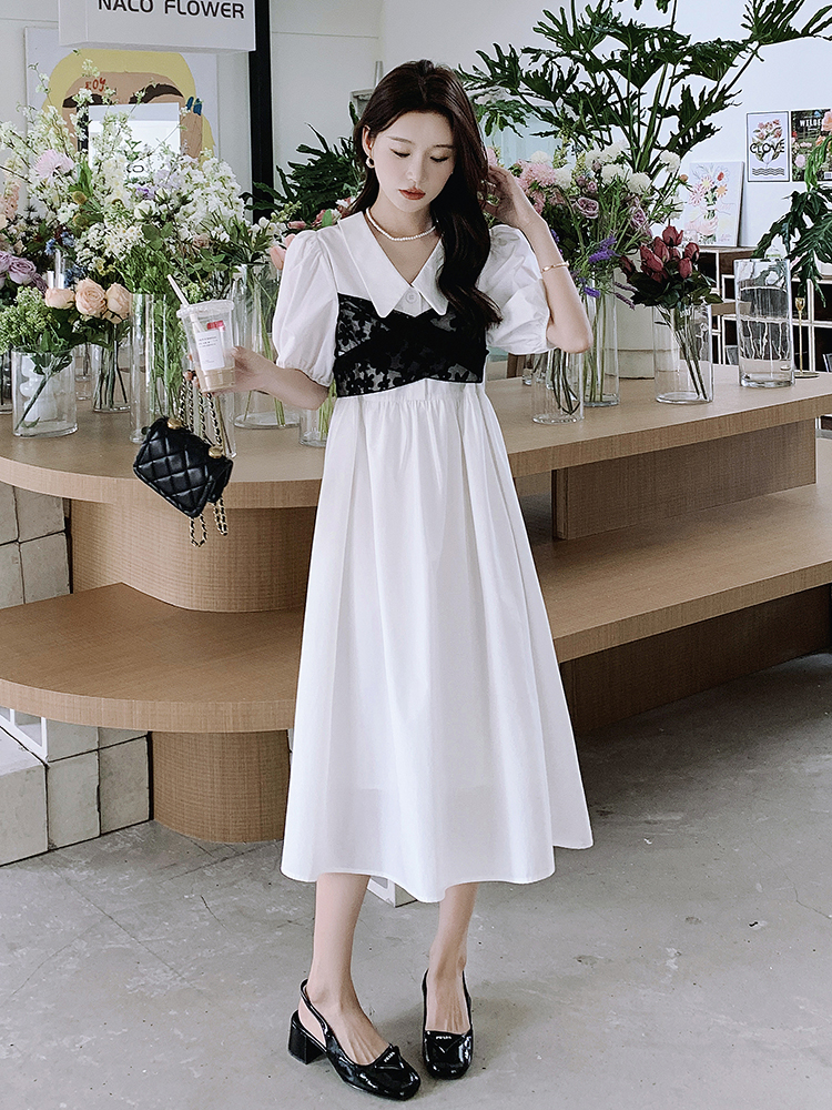 Stunning White Puff Sleeve Dress for Women - Summer 2025 Long Shirt Dress with High-End Feel, Chic and Elegant Style Stunning White Puff Sleeve Dress for Women - Summer 2025 Long Shirt Dress with High-End Feel, Chic and Elegant Style