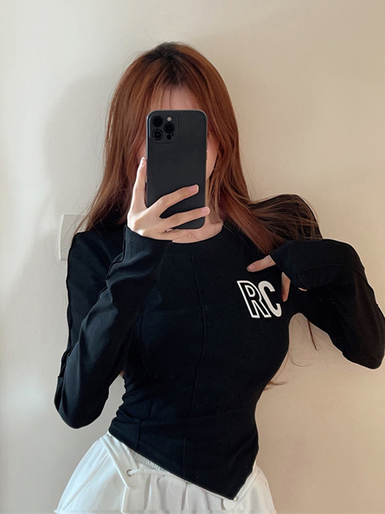 Stylish American Jazz Dance Top for Women - Unique Base Layer for Autumn & Winter, K-Pop Inspired Music Festival Outfit Stylish American Jazz Dance Top for Women - Unique Base Layer for Autumn & Winter, K-Pop Inspired Music Festival Outfit