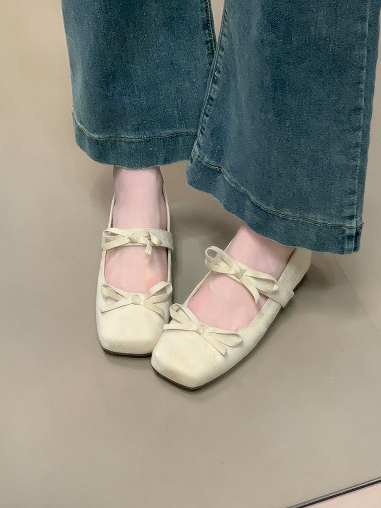 Suede High-Heeled Bow Mary Jane Shoes - Versatile Commuter Footwear for Skirts and Dresses, Stylish Everyday Wear Suede High-Heeled Bow Mary Jane Shoes - Versatile Commuter Footwear for Skirts and Dresses, Stylish Everyday Wear