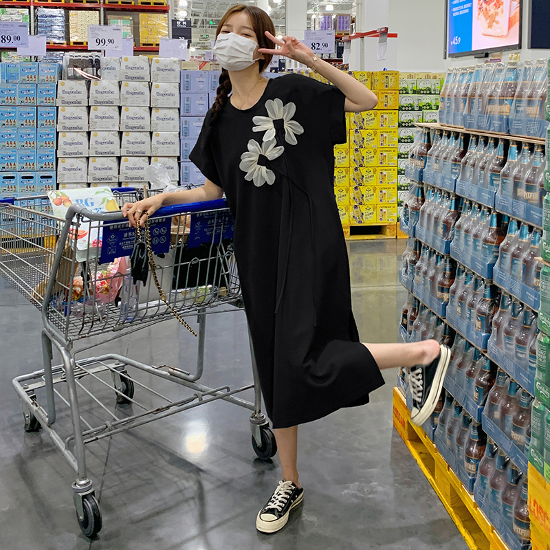 Summer 2025 Casual Loose T-Shirt Dress for Women - Unique Straight Long Style, Age-Reducing, Beautiful, Stunning Look Summer 2025 Casual Loose T-Shirt Dress for Women - Unique Straight Long Style, Age-Reducing, Beautiful, Stunning Look