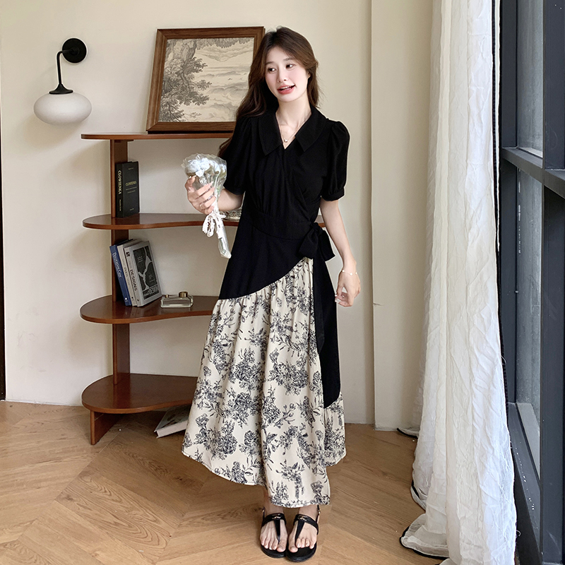 Summer 2025 Chinese-Style Faux Two-Piece Long Skirt Set Dress for Women - Unique National Wind Design, Stunning and Beautiful Summer 2025 Chinese-Style Faux Two-Piece Long Skirt Set Dress for Women - Unique National Wind Design, Stunning and Beautiful