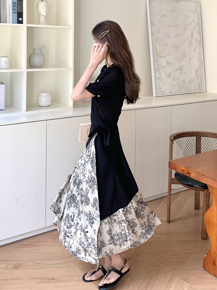 Summer 2025 Chinese-Style Faux Two-Piece Long Skirt Set Dress for Women - Unique National Wind Design, Stunning and Beautiful Summer 2025 Chinese-Style Faux Two-Piece Long Skirt Set Dress for Women - Unique National Wind Design, Stunning and Beautiful