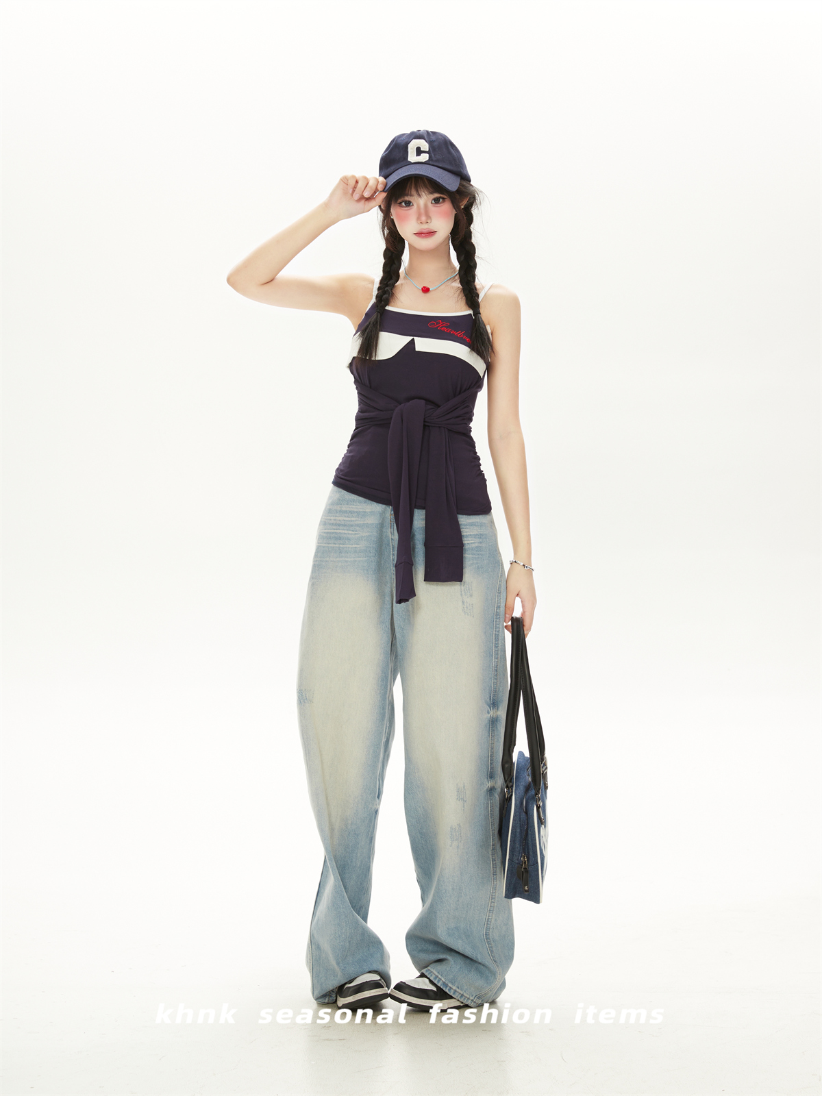 Summer 2025 Women's Slim-Fit Camisole - Sexy High Street Design, Trendy Tank Top for Effortless Style