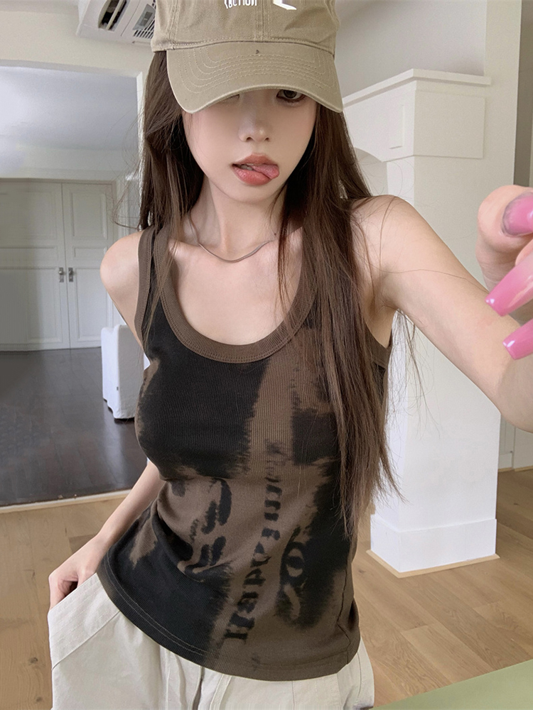 Summer American-Style Spicy Girl Jazz Dance Vest for Women, Slim Fit Wasteland Top, Perfect Music Festival Outfit