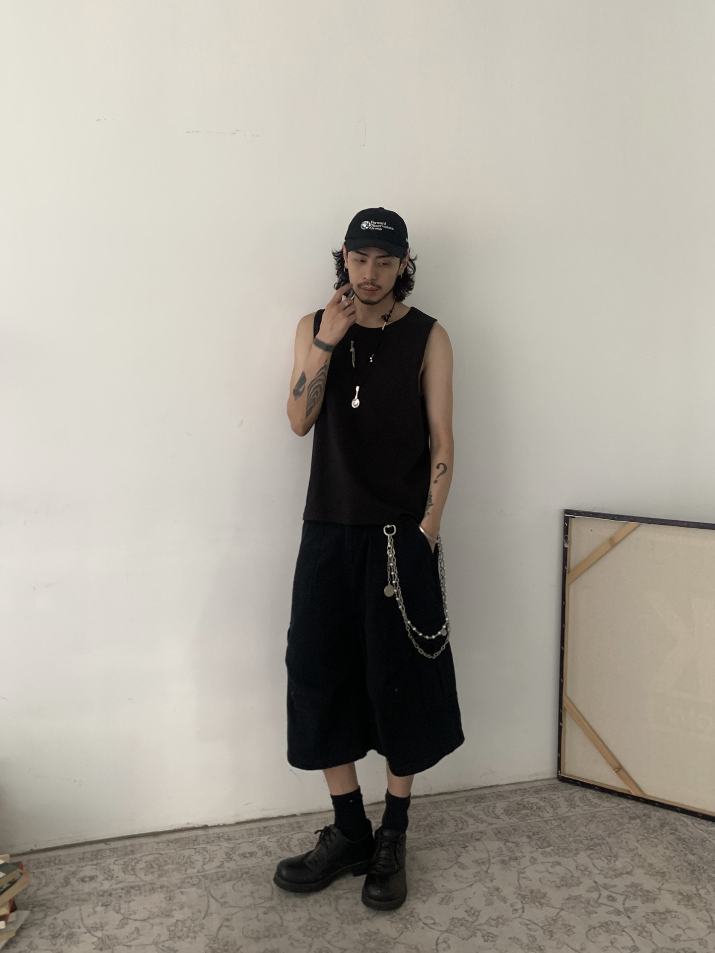 Summer American Vintage Wide Round Neck Sleeveless T-Shirt for Men and Women - Casual Loose Solid Color Top, 90s Style Summer American Vintage Wide Round Neck Sleeveless T-Shirt for Men and Women - Casual Loose Solid Color Top, 90s Style