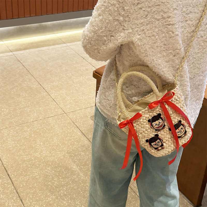 Summer Beach Vacation Woven Bag for Women, Versatile Cute Crossbody Bucket Bag, Straw Style, Perfect for Y2K and Boho Looks Summer Beach Vacation Woven Bag for Women, Versatile Cute Crossbody Bucket Bag, Straw Style, Perfect for Y2K and Boho Looks